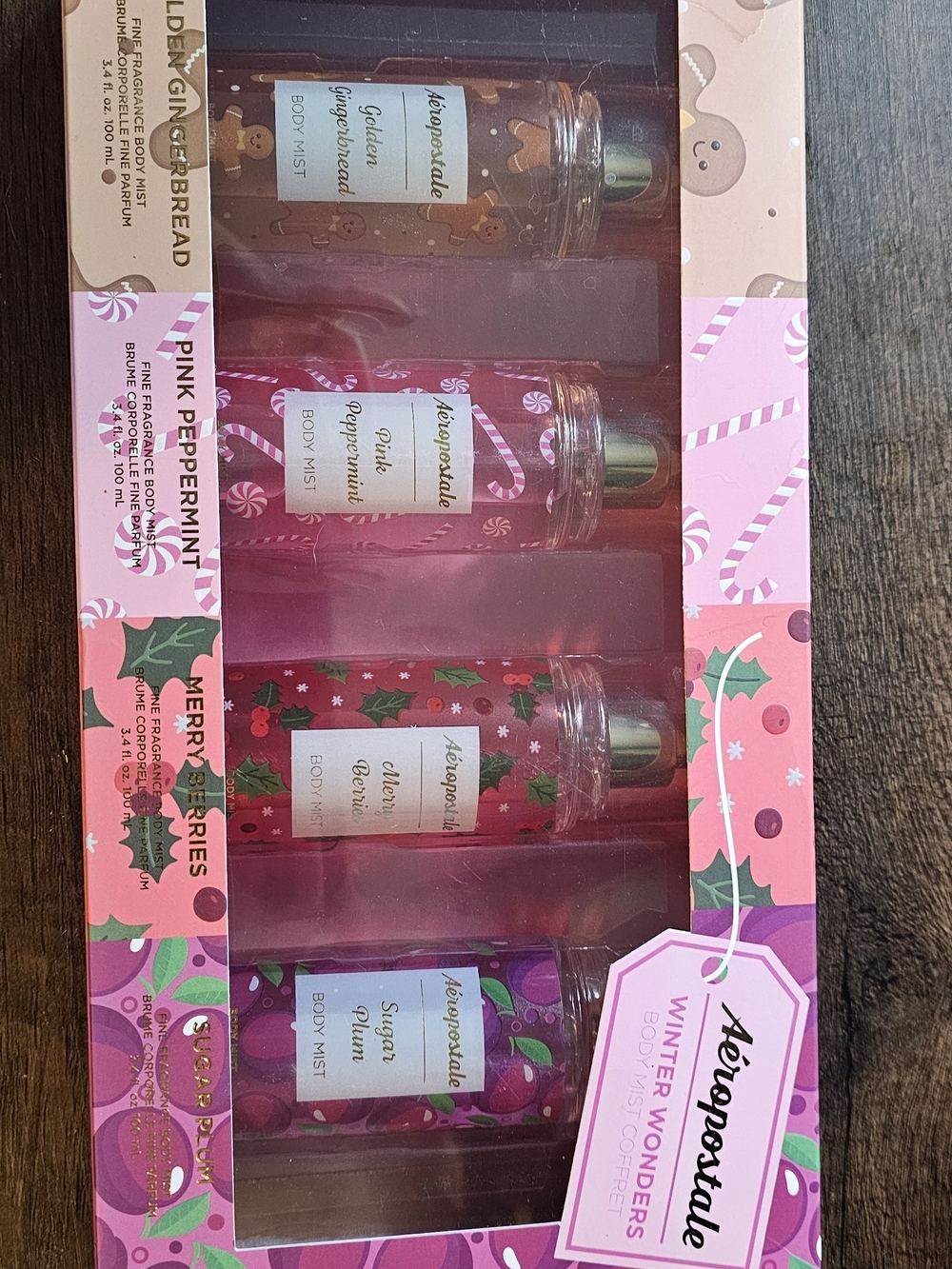 Aéropostale Winter Wonders Body Mist Set - Pink Holiday Scents. Food Grinder